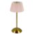 Cordless Table Lamp Rechargeable Metal Desk Lamp for Bedroom Study (Pink) (F)
