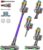 Cordless Vacuum Cleaner, 650W 55KPA 75Min Powerful Vacuum Cleaners for Home, Self-Standing Stick Vacuum Cordless Rechargeable/ Anti-Tangle/OLED Screen/1.8L Cup for Home Pet Hair/Carpet/Hardwood Floor