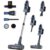 Cordless Vacuum Cleaner:65KPA 65Mins Strong Suction Stick Vacuum, Anti-Tangle Self-Standing Cordless Vacuum with Touch Screen LED Display, Detachable Battery Vacuum Cleaner for Home/Pet Hair/Carpet