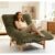 Corduroy Bean Bag Chair with Back Support, High-Density Foam Lazy Sofa for Living Room Bedroom, Ergonomic Single Seater Floor Chair，Antique Green