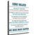 Core Values Motivational Classroom poster (POSTER,24x32inch-Unframed)
