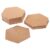 Cork Bulletin Board Tiles Self Adhesive Hexagon 60pcs 4 Inch Brown