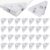 Corner Paper Clips – 30 Pieces Transparent Triangle Book Clamps, File Hold