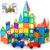 cossy 100 Pcs Magnetic Tiles Magnet 3D Building Blocks Set, Educational Construction Toys for 3+ Year Kids with Magnet Tiles, Educational,Recreational, Conventional