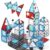 cossy Magnetic Tiles Space Set, Magnet Tiles with Astronaut, Magnetic Tiles for Kids Ages 4-8, STEM Toys, Toys for 3 4 5 6 7 8 Year Old Boy and Girl, Creative Building Toys, Space 100 Pcs