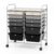 COSTWAY 12-Drawer Rolling Storage Cart, Moveable Art Craft Organizer