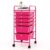 COSTWAY 6-Drawer Rolling Storage Cart, Art Craft Tools Organizer on Wheels
