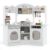 Costzon Corner Play Kitchen, Wooden Kids Kitchen Playset with Lights & Sound, Coffee Maker, Washing Machine, Oven, Microwave, Toddler Toy Kitchen for Pretend Play, Gift for Boys Girls 3+ (White)