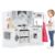 Costzon Corner Play Kitchen, Wooden Toddler Kitchen Playset w/Lights and Sounds, Water Circulation System, Washing Machine,Accessories, Kids Kitchen Playset for Boys,Girls (White)