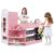 Costzon Kids Grocery Store Playset, Wooden Pretend Play Store with Chalkboard, Cash Register, Vending Machine, Play Food Accessories, Toddler Gift for Boys & Girls