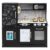 Costzon Kids Kitchen Playset, Wooden Pretend Cooking Toy Set w/Real Sound, Large Blackboard, Telephone, Microwave, Ice Maker, Dishwasher, Oven, Storage Space, Play Kitchen for Kids Ages 3+ (Black)