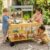Costzon Mud Kitchen for Kids, Wooden Outdoor Play Kitchen w/Flowerpots