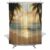 CosyBright Ocean Sunset Waterproof Shower Curtain for Bathroom Beach Palm Tree Polyester Fabric Shower Curtain Set with Hooks, Decorative Bath Curtain for Home Decor 72×78 in