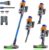 COTIAR Cordless Vacuum Cleaner, 650W 55KPA 70Min Wireless Vacuum for Home，Stick Vacuum with Green Light Anti-Tangle, Rechargeable Vacuum Cleaners for Pet Hair Carpet Hard Floors (Blue)