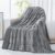 Cottonblue Weighted Blanket 15lbs for Adults, Minky Dots Cooling Breathable Weighted Throw Blankets for Sleep Calm, Relax, Machine Washable Heavy Blankets Twin Size, 48 x 72in 15lbs, Grey