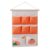 Cotton Fabric Wall Hanging Storage Bag with Pockets, 3.9 x 3.9 x 3.9 Inch Organizer for Wardrobe Door or Bedroom Wall