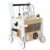 CoudarTitie Children Wooden Push Toy Activity Center Educational Pusher with Bead Maze Gears Shape Sorter Abacus Storage Chest Suitable for Nursery playroom