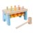 CoudarTitie Wooden Pounding Bench Toy Colorful Developmental Toy Fine Motor Skill Preschool