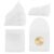 Coufce 50 Pcs 2.1×2.2 Inch Clear PVC Coin Sleeves