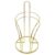 Countertop Paper Towel Holder, Standing Paper Towel Roll Holder with Gold Finish, Carbon Steel Construction, Easy One Hand Tear, for Kitchen and Dining, 12.4 x 5.5 in