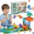 COUOMOXA 5-in-1 Dinosaur Marble Run Set, Dinosaur Design STEM Toy