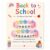 Covanlumci Back to School Separation Anxiety Gift, Mommy and Me Matching Pastel Heart Elastic Bracelet Set, Sentimental First Day of School Matching Jewelry with Decorative Greeting Card
