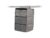 Covermates Keepsakes Hanging Closet Organizer Set – Heavy Duty Wardrobe Storage Shelves with Trays & Dividers – Vertical Dresser for Sweaters, Shoes, and Handbags, Grey Heather