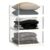 Covetree 3 Pack Stackable Closet Organizers and Storage Shelves – Transparent Sweater Organizer for Closet, Bathroom, Kitchen, Cupboard, Laundry Room, and Office