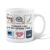 Cow Ceramic Coffee Mug, Fun Modern Magnifying Glass Test Tube None White Novelty Tea Mug with Handle Ideal for Friends Family Lovers Eldership Senior Co-Worker 11 Oz