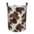 Cowhide Pattern Decoupage Storage Bin Small