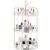 Cozary 3 Layer Makeup Organizer Makeup Storage Cosmetic Organizer Beauty Care Organisers Bathroom Storage for Kitchen Dressing Table Bedroom Transparent