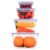 Cozary Food Storage Containers Set of 4 (2.7 L + 1.55 L + 0.8 L + 0.25 L) – Storage Box with Lid Kitchen, Meal Prep Boxes, Tupperware Set – BPA-Free, Microwave & Dishwasher Safe