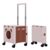 COZYLIA Foldable Shopping Cart: Cat-Themed Plastic Rolling Utility Crate
