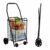 COZYLIA Foldable Shopping Cart with Wheels: Small Rolling Utility Crate