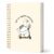 Cquwb Funny Goose Mental Health Therapy Journal Notebook for Work Study, Mental Health Gifts, Off to Regulate Emotions Therapy Spiral Notebook Office Supplies, 5.5×8.3 Inch
