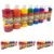 Cra-Z-Art Washable Classic Paint Bulk Pack, Assorted Colors 4oz each bottle (Pack of 32)