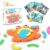 Crabzzle Montessori Toddler Puzzle Toys for Ages 3-7,2-in-1 Color Matching&Brain Teaser Game,Shape Recognition Learning Toy with 18 Pattern Cards&40 Challenges,Preschool STEM Educational Toy for Kids