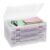 CraftGenes 4 Pack A4 Paper Storage Boxes with Lids, Thick Plastic Scrapbook Paper Organizer, Stackable 12.7 x 9.5 x 1.8 in File Storage for 8.5×11 Documents, School & Craft Supplies