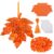 CraftyDream 12 Set Fall Leaves Craft Kit with Cardboard and Buttons Fall Halloween Ornament Autumn Craft Hanging Decoration for Autumn Party Favor DIY Home Activities