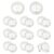 CRAFTYMELODY 10Pcs Iron Yes No Decision Coin Platinum Challenge Coin Decision Maker Flip Token Portable Double Sided Making Flipping for Man Women Party Game Holiday School Office Gift