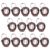 CRAFTYMELODY 14Pcs Baseball Keychain 78mm/3.07Inch Long Baseball Luggage Tags Personalized PVC Baseballs Name Tag Labels with Metal Ring for Suitcases Bags Team Gift Party DIY Supplies