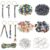 CRAFTYMELODY 748pcs DIY Bead Keychain Kit Key Chain Making Craft Adjustable Letter Beads String Mama Gift Alphabet Bead Jewelry Key Ring Backpack Accessories for Party Favor Jewelry Making