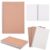 CRASPIRE 3Pcs B5 Bulk Spiral Notebooks 120 Pages/60 Sheets Ruled Lined Journal Brown Kraft Cover Hardcover Memo Notepad College Sketchbook Travel School Business Office Workbook Paper Subject Diary