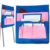 CRASPIRE Classroom Chair Pockets 15.66 x 18.18 inch Pink Chairback Buddy Pocket Chart Desk Buddy Pocket Organizer with Label Slot for School Home Classroom Preschool Daycare