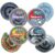 Crazy Aaron’s Mini Putty Tins Animal Collection – Pygmy Hippo, Shark, Triceratops & Owl – 4 Pack (.46 oz Each) – Stretchy, Soft Sensory Fidget Toy – Ages 3+