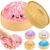 Crazy Fun Squishy Toy with Box, Cute Glitter Squishy Toy, Stretchable Squishies Stress Balls Fidget Sensory Squishy for Holiday