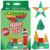 CreateOn Crayola Holiday Glitter Magnetic Tiles, Building Set for Kids, Magnetic Building Toys for Kids, STEM Travel Toys for Boys and Girls Ages 3+, 14-Piece Set (Holiday Glitter)