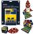 CreateOn NCAA Fan-Tiles Magnetic Match-Up Tiles for Michigan Wolverine Fans, 17-Piece Building for Kids & Adults, Officially Licensed NCAA Team Collectibles – Build, Play & Display