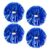 CREATIEE-PRO 4Pcs Cheerleading Pom Poms Cheerleader Pompoms, Blue