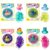 Creativity for Kids Soap Noodles Bath Set Bundle – Pink Kitty, Aqua Blue Axolotl, Purple Mermaid & Green Shark with Character Ducks | Sensory Bath Toys (Ages 3+)